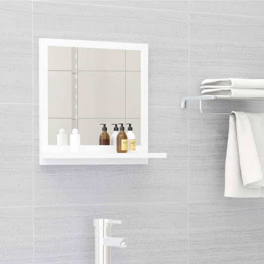 Bathroom Mirror White 40x10.5x37 cm Engineered Wood - Bathroom Vanity Units