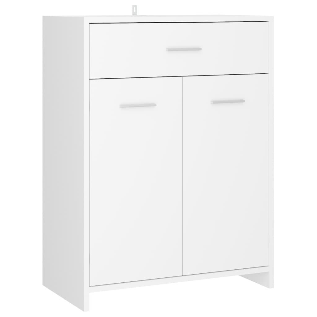 Bathroom Cabinet White 60x33x80 cm Engineered Wood - Bathroom Furniture Sets