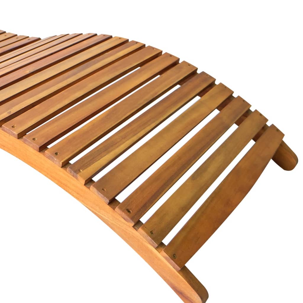 Sun Loungers 2 pcs Solid Acacia Wood - Sunloungers