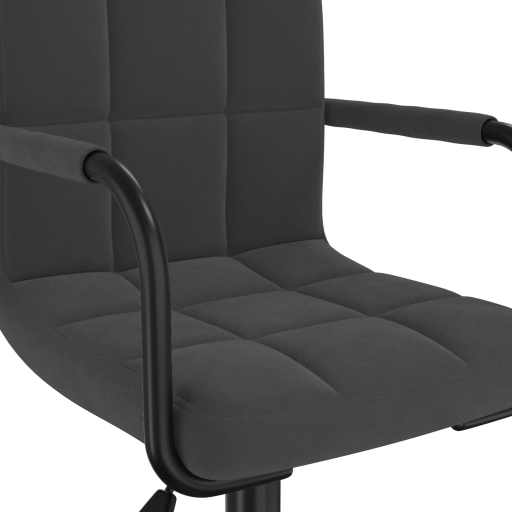 Swivel Office Chair Black Velvet - Office & Desk Chairs
