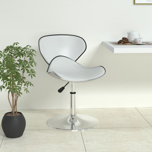 Bar Stool White Faux Leather - Table & Bar Stools