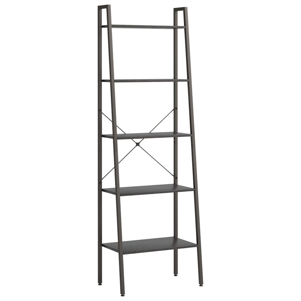 5-Tier Standing Shelf Black 56x35x174 cm - Bookcases & Standing Shelves