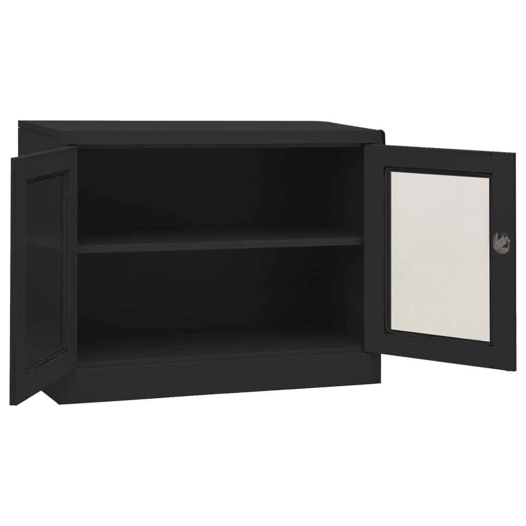 Office Cabinet Anthracite 90x40x70 cm Steel - Storage Cabinets & Lockers