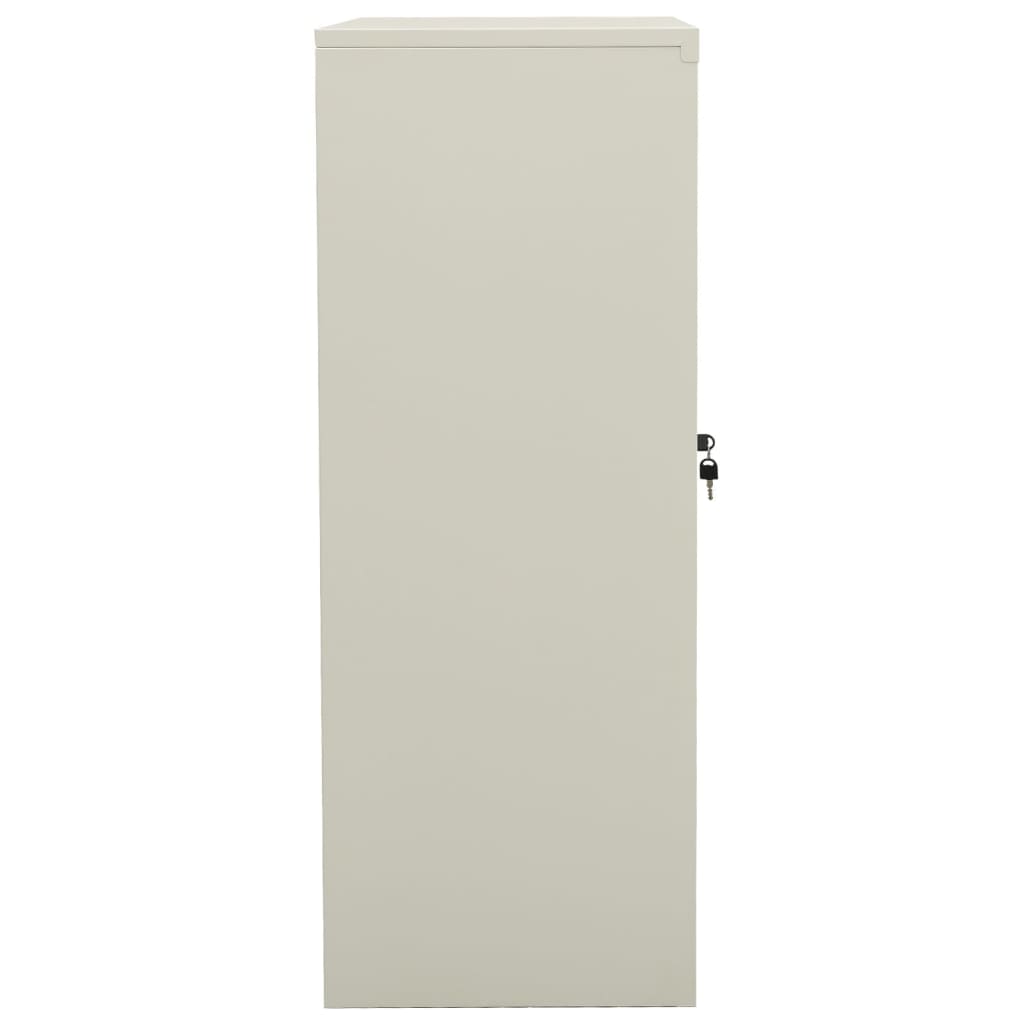 Office Cabinet Light Grey 90x40x105 cm Steel - Storage Cabinets & Lockers