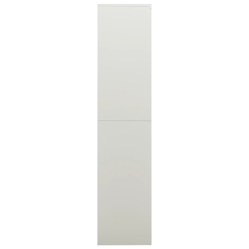 Locker Cabinet Light Grey 90x40x180 cm Steel - Filing Cabinets