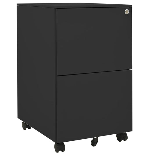 Mobile File Cabinet Anthracite 39x45x67 cm Steel - Filing Cabinets
