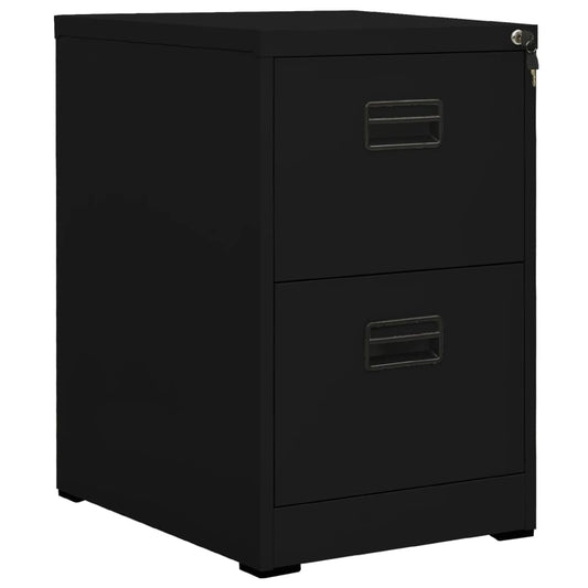 Filing Cabinet Black 46x62x72.5 cm Steel - Filing Cabinets