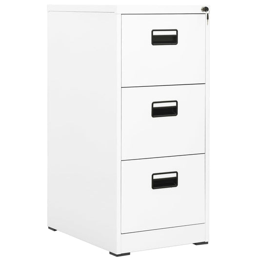 Filing Cabinet White 46x62x102.5 cm Steel - Filing Cabinets