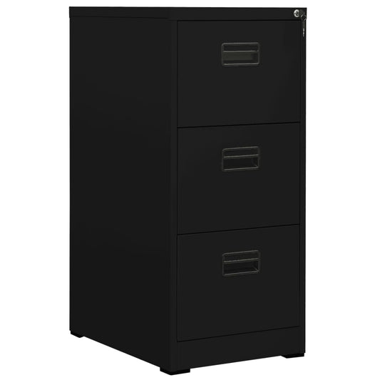 Filing Cabinet Black 46x62x102.5 cm Steel - Filing Cabinets