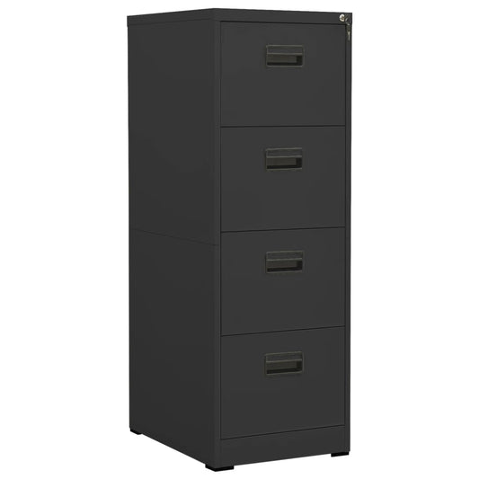 Filing Cabinet Anthracite 46x62x133 cm Steel - Filing Cabinets