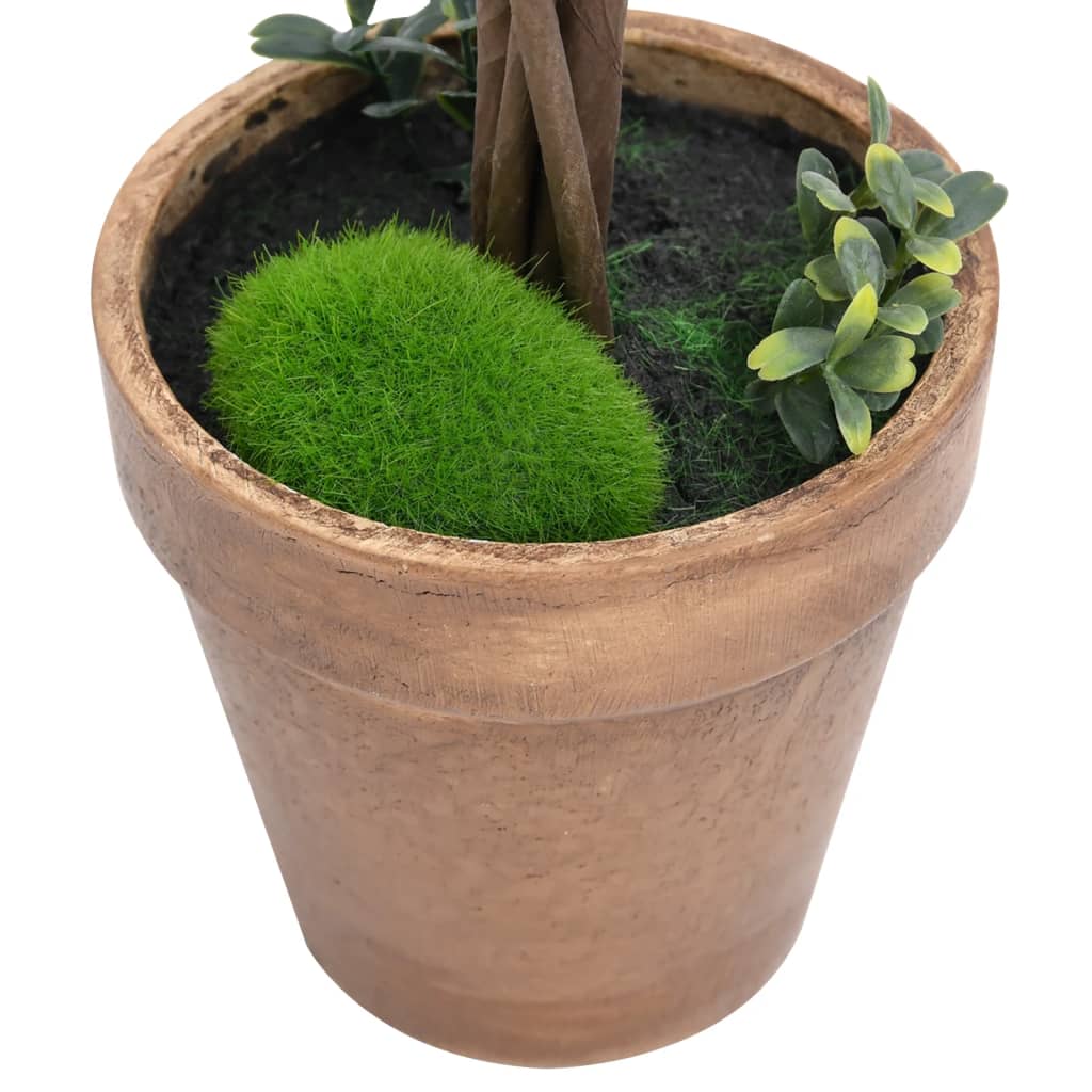 Artificial Boxwood Plants 2 pcs with Pots Ball Shaped Green 41 cm - Artificial Flora