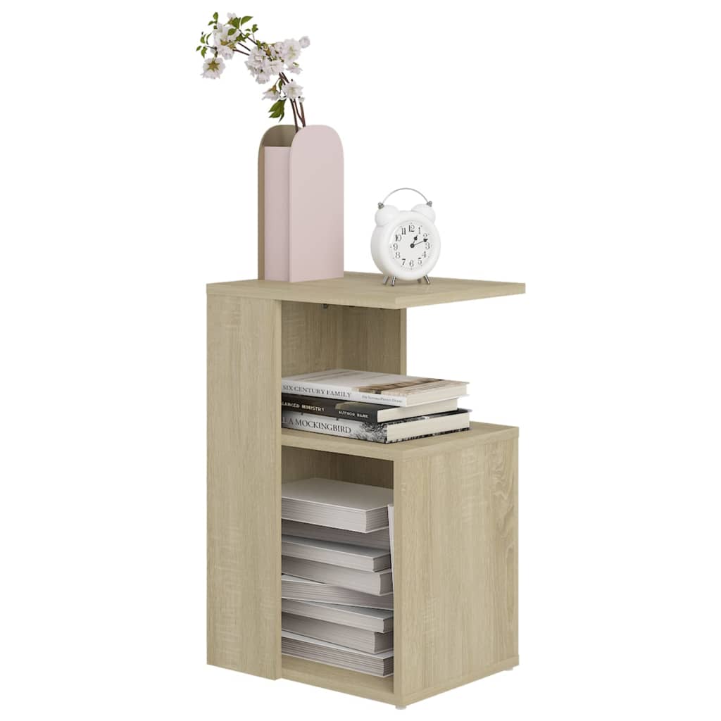 Side Table Sonoma Oak 36x30x56 cm Engineered Wood - End Tables