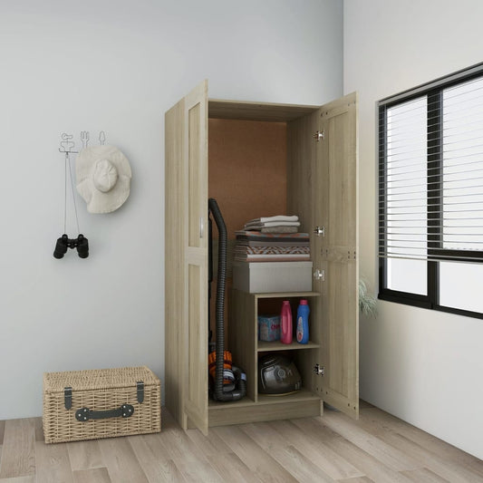 Wardrobe Sonoma Oak 82.5x51.5x180 cm Engineered Wood - Cupboards & Wardrobes