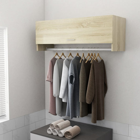 Wardrobe Sonoma Oak 100x32.5x35 cm Engineered Wood - Cupboards & Wardrobes