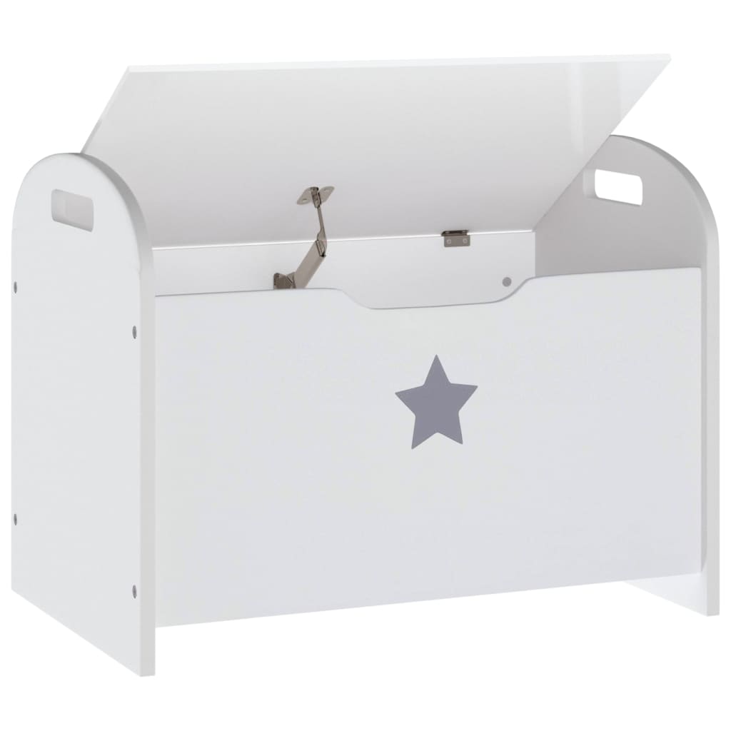 Children Storage Bench White 62x40x46.5 cm MDF - Baby & Toddler Furniture Sets