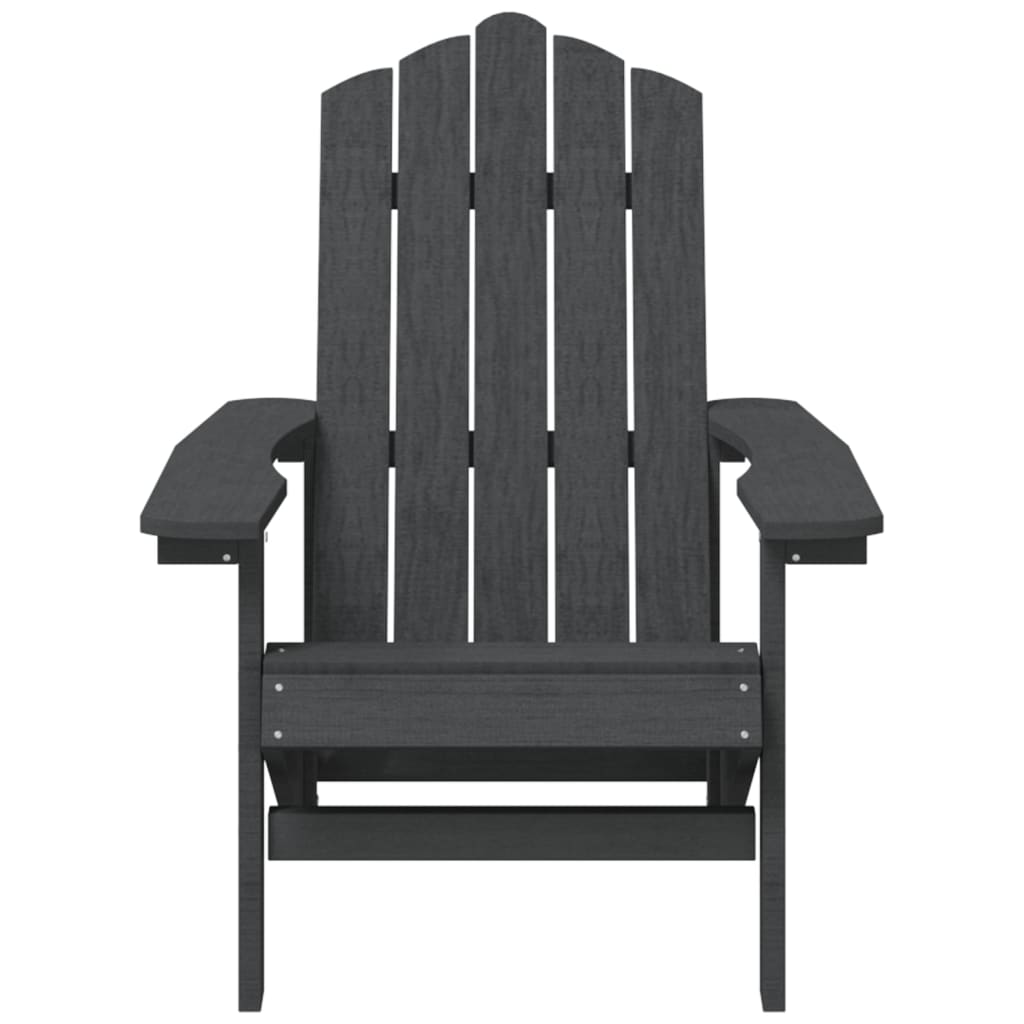 Garden Adirondack Chair HDPE Anthracite - Outdoor Chairs
