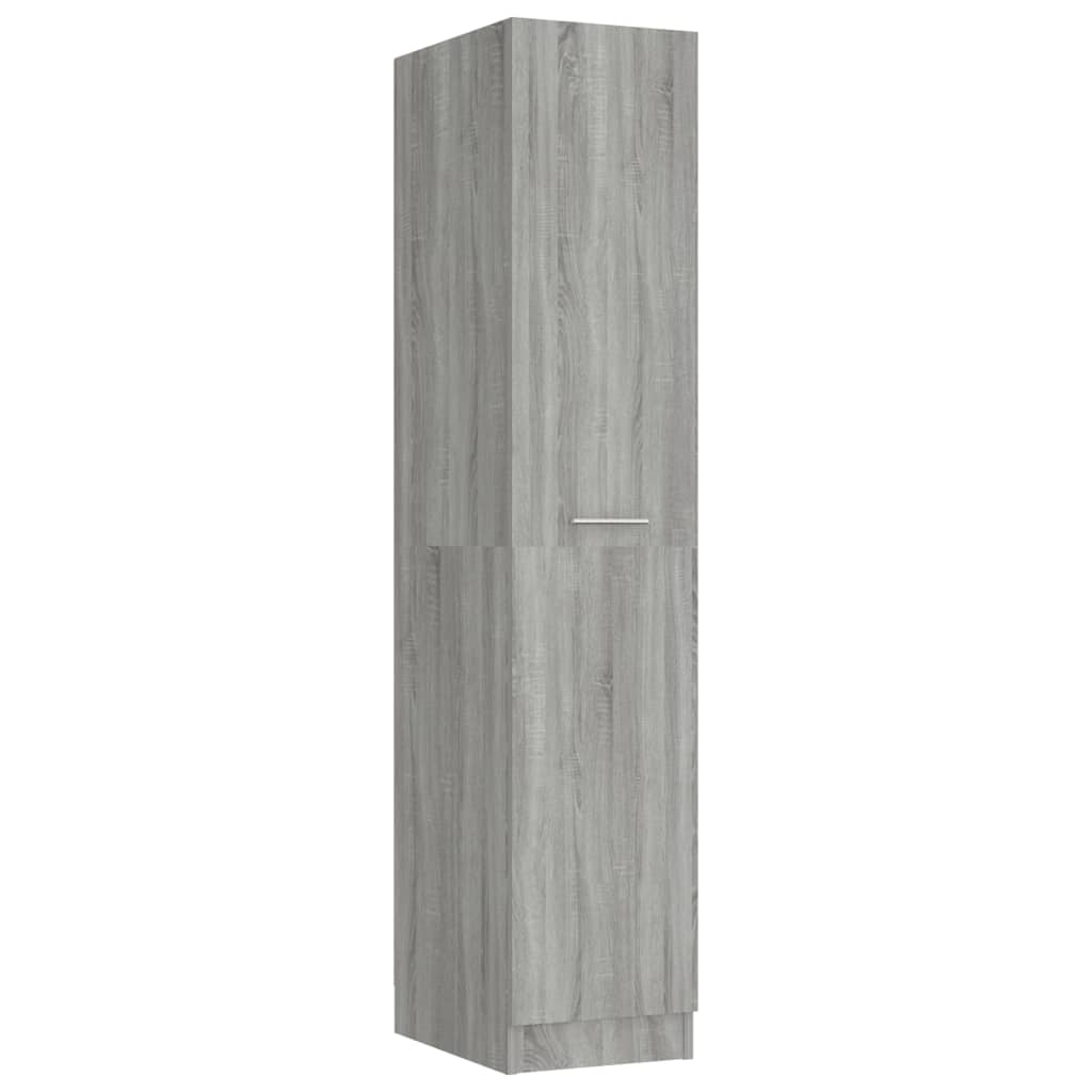 Apothecary Cabinet Grey Sonoma 30x42.5x150 cm Engineered Wood - Buffets & Sideboards