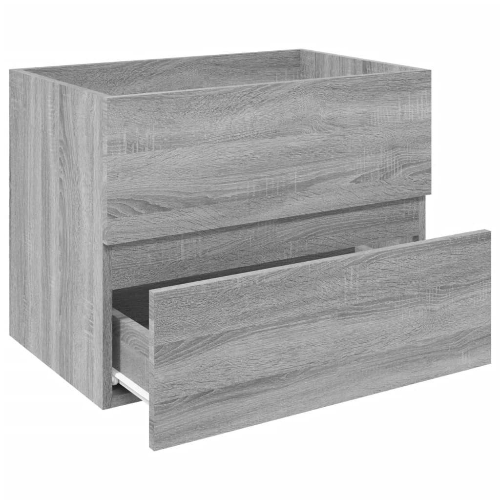 Sink Cabinet Grey Sonoma 60x38.5x45 cm Engineered Wood - Bathroom Furniture Sets