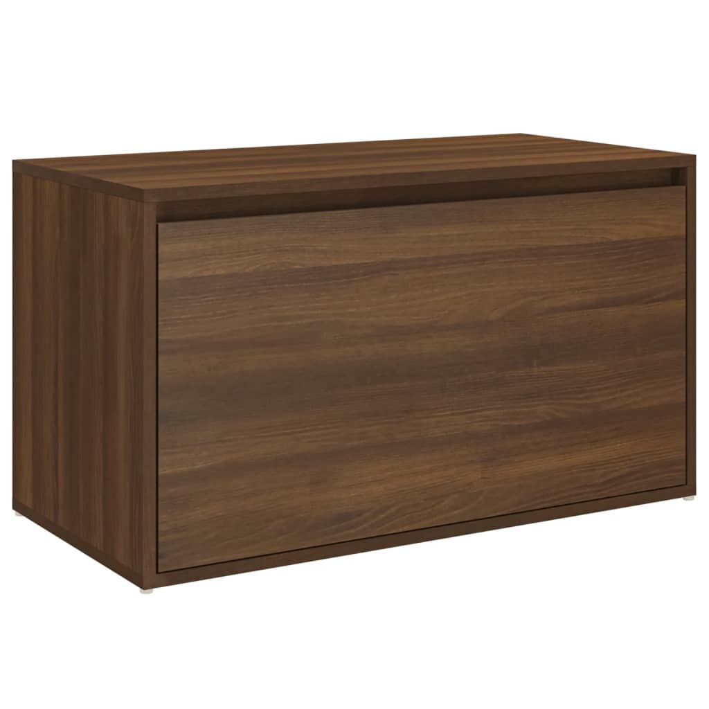 Hall Bench 80x40x45 cm Brown Oak Engineered Wood - Storage & Entryway Benches