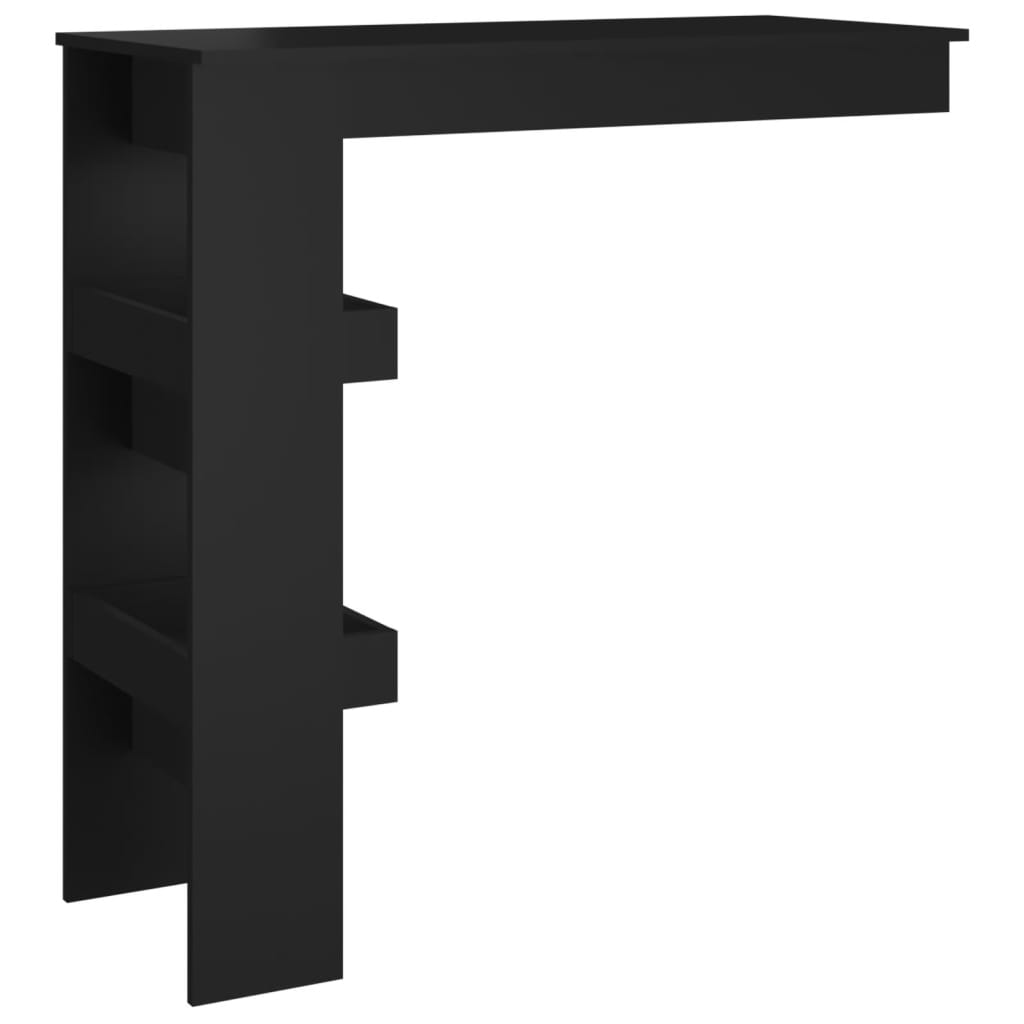 Wall Bar Table Black 102x45x103.5 cm Engineered Wood - Kitchen & Dining Room Tables