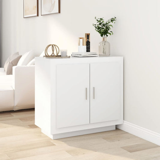 Sideboard High Gloss White 80x40x75 cm Engineered Wood - Buffets & Sideboards