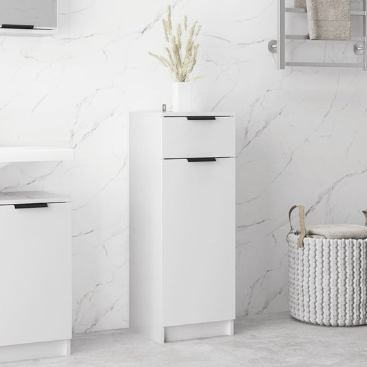 Bathroom Cabinet High Gloss White 32x34x90 cm Engineered Wood - Storage Cabinets & Lockers