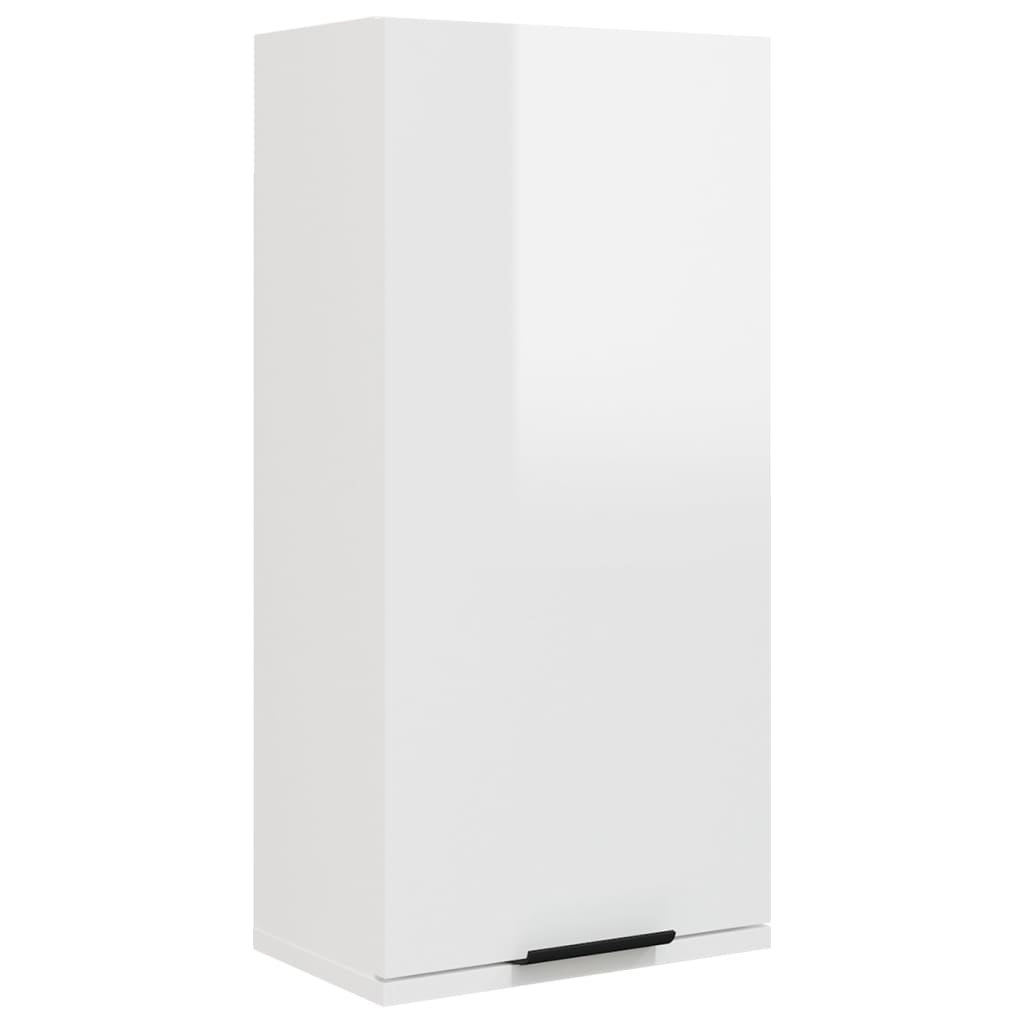 Wall-mounted Bathroom Cabinet High Gloss White 32x20x67 cm - Storage Cabinets & Lockers