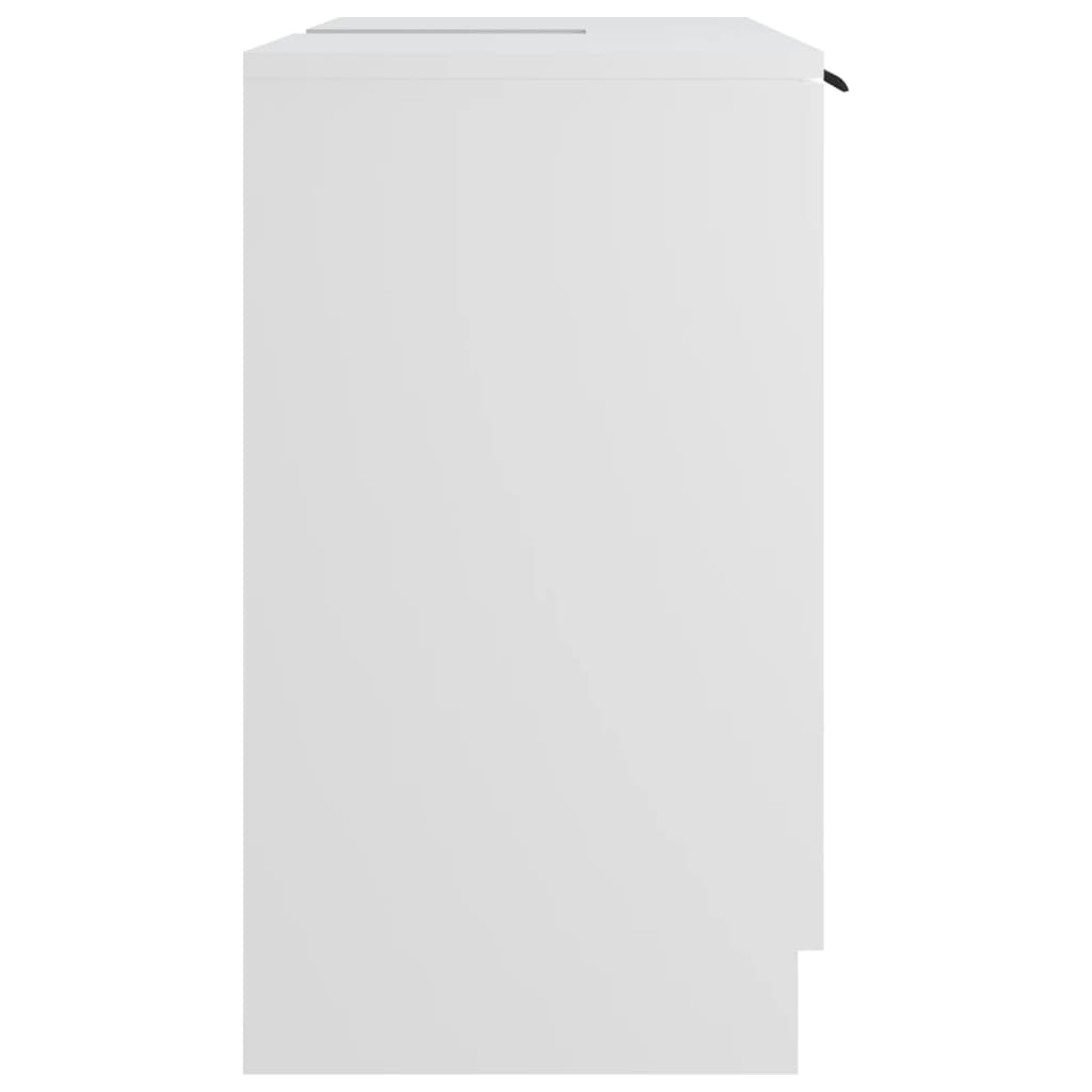Bathroom Cabinet White 64.5x33.5x59 cm Engineered Wood - Storage Cabinets & Lockers