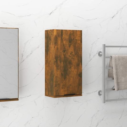 Wall-mounted Bathroom Cabinet Smoked Oak 32x20x67 cm - Storage Cabinets & Lockers