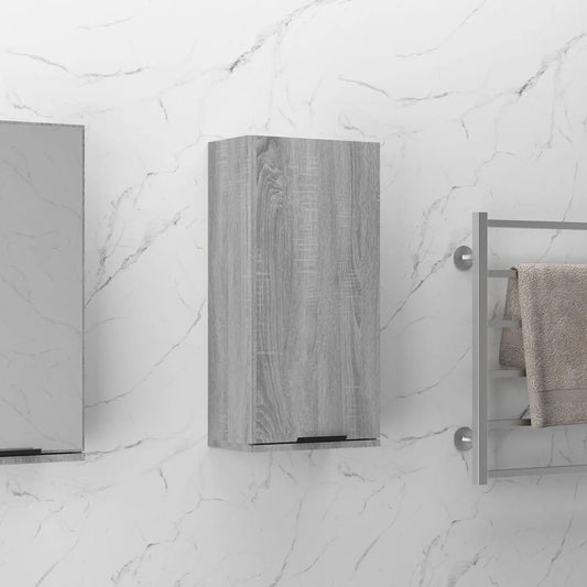Wall-mounted Bathroom Cabinet Grey Sonoma 32x20x67 cm - Storage Cabinets & Lockers