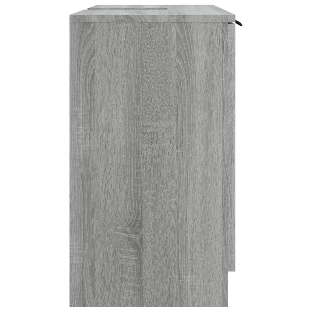 Bathroom Cabinet Grey Sonoma 64.5x33.5x59 cm Engineered Wood - Storage Cabinets & Lockers