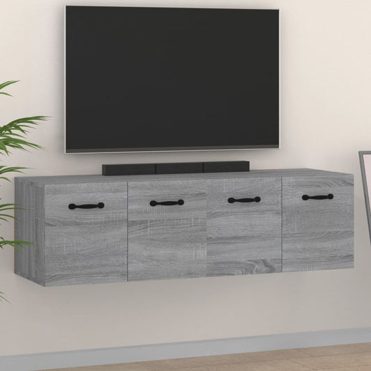 Wall Cabinets 2 pcs Grey Sonoma 80x35x36.5 cm Engineered Wood - Storage Cabinets & Lockers