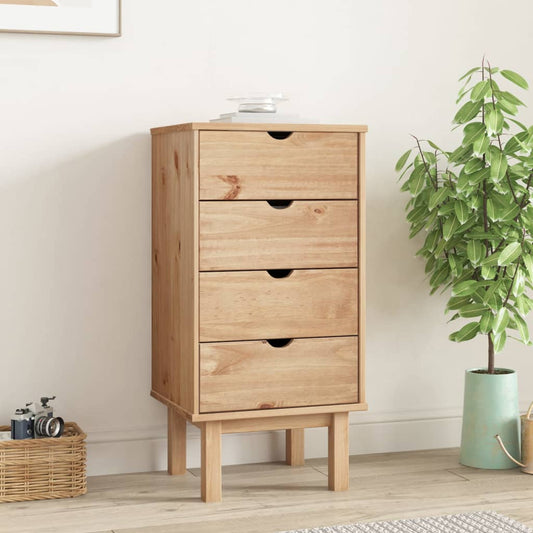 Drawer Cabinet OTTA 45x39x90cm Solid Wood Pine - Chest of drawers