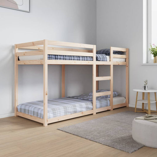 Bunk Bed 75x190 cm Solid Wood Pine - Beds & Bed Frames