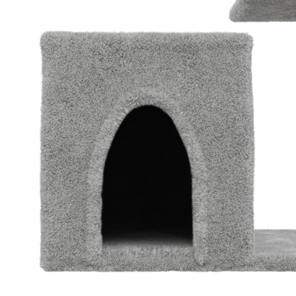 Cat Tree with Sisal Scratching Posts Light Grey 50.5 cm - Cat Furniture