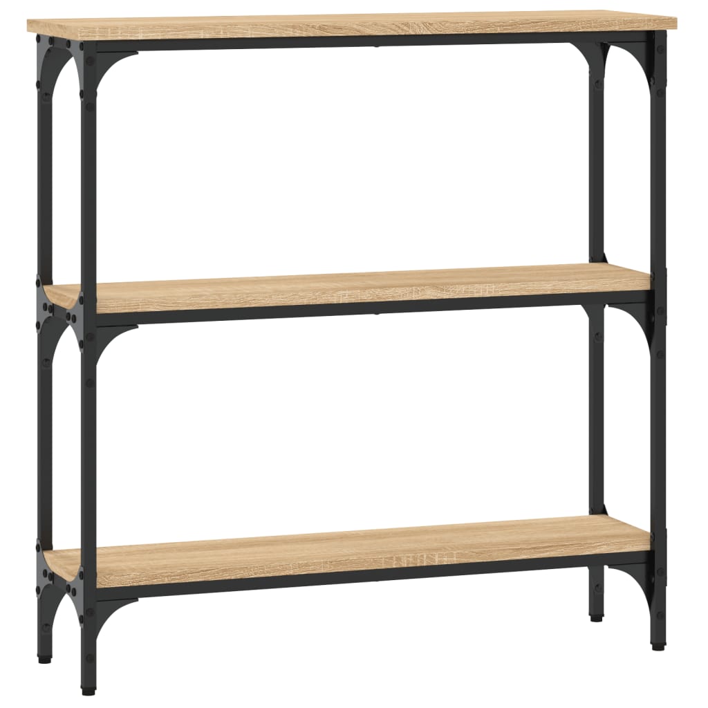 Console Table Sonoma Oak 75x22.5x75 cm Engineered Wood - End Tables