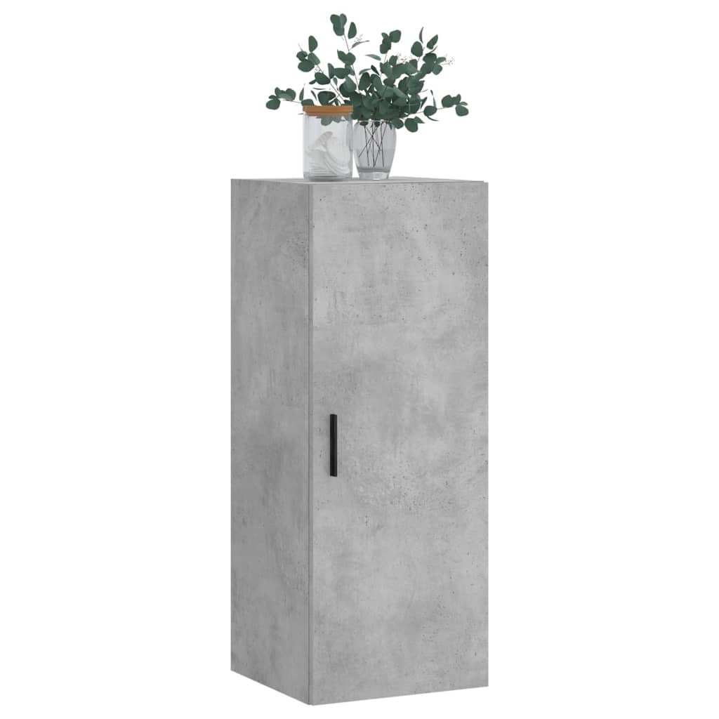 Wall Mounted Cabinet Concrete Grey 34.5x34x90 cm - Buffets & Sideboards