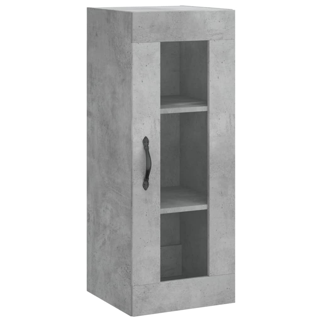 Highboard Concrete Grey 34.5x34x180 cm Engineered Wood - Buffets & Sideboards