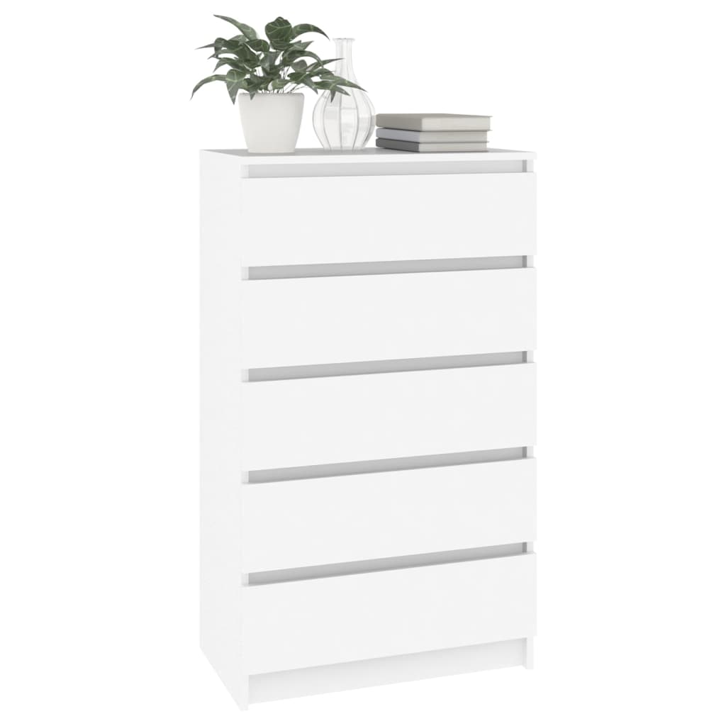 Drawer Cabinet White 60x36x103 cm Engineered Wood - Chest of drawers