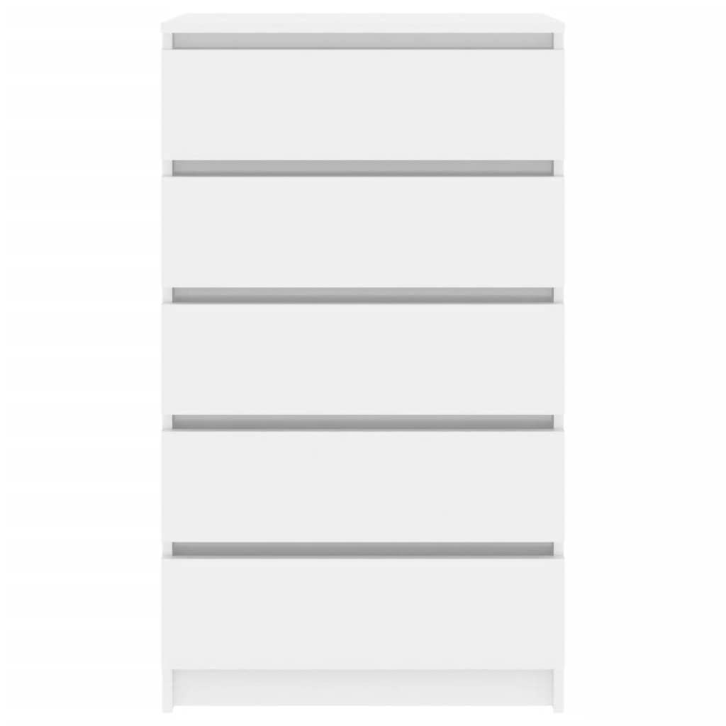 Drawer Cabinet High Gloss White 60x36x103 cm Engineered Wood - Chest of drawers