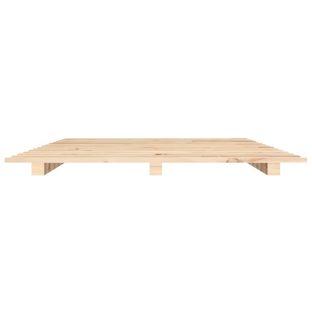 Bed Frame 120x190 cm Small Double Solid Wood Pine - Beds & Bed Frames