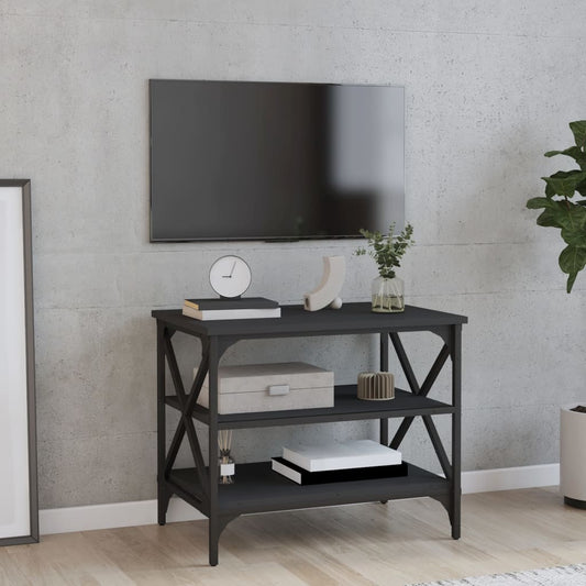 TV Cabinet Black 60x40x50 cm Engineered Wood - End Tables