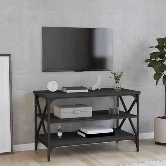 TV Cabinet Black 80x40x50 cm Engineered Wood - End Tables