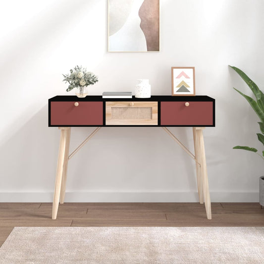 Console Table with Drawers 105x30x75 cm Engineered Wood - End Tables