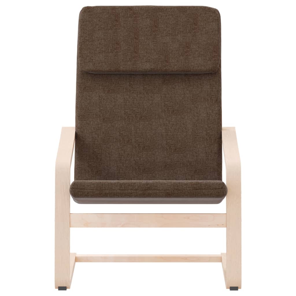 Relaxing Chair Dark Brown Fabric - Arm Chairs, Recliners & Sleeper Chairs