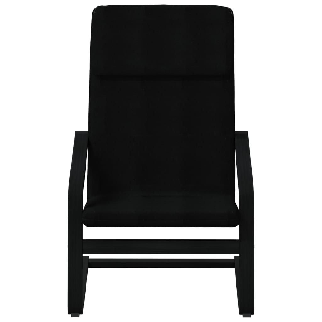 Relaxing Chair Black Fabric - Arm Chairs, Recliners & Sleeper Chairs