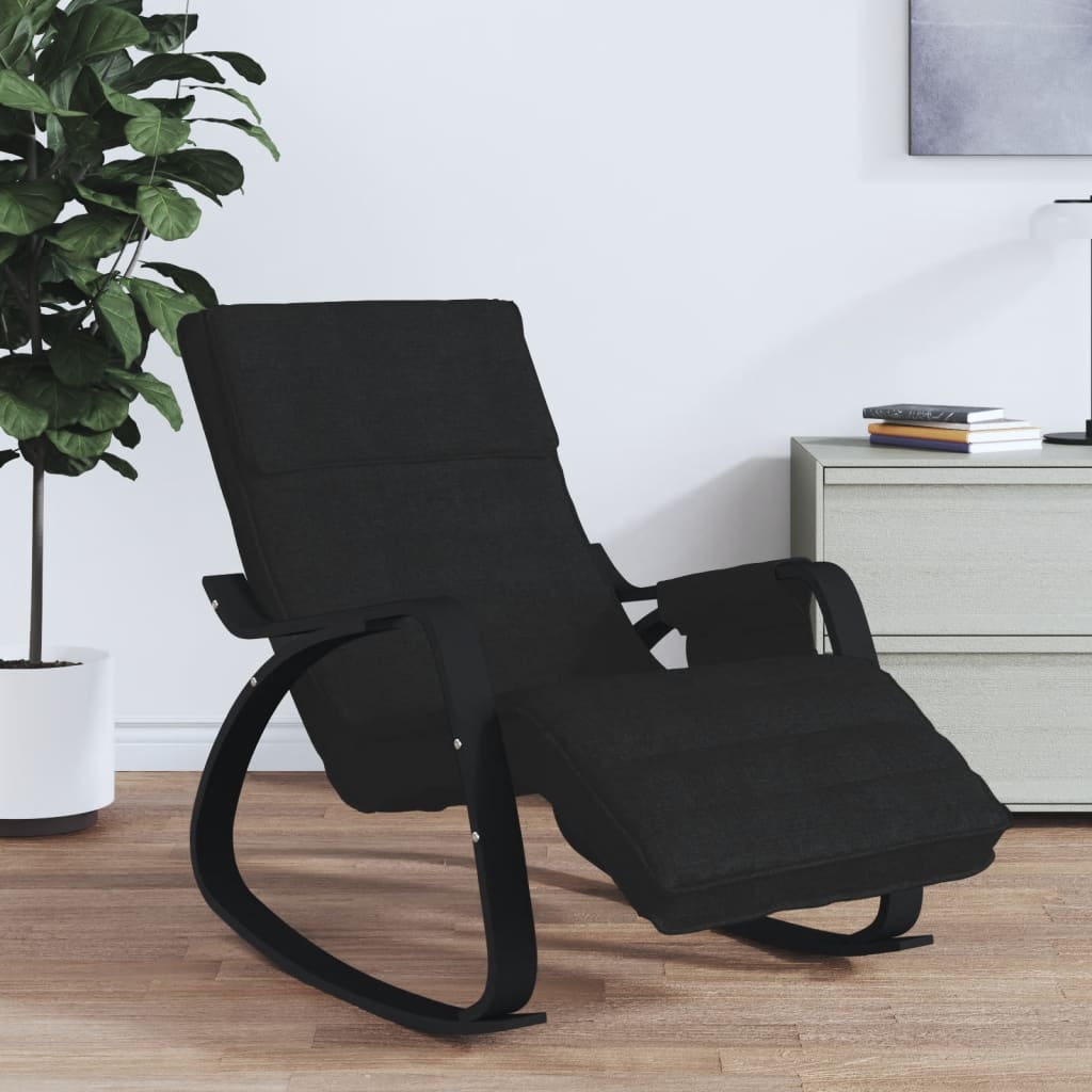 Rocking Chair Black Fabric - Rocking Chairs