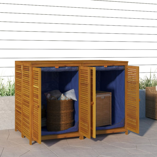 Garden Storage Box 140x87x104 cm Solid Wood Acacia - Outdoor Storage Boxes