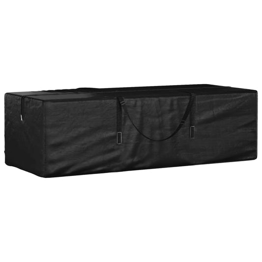 Garden Cushion Storage Bag Black 135x40x55 cm Polyethylene - Outdoor Furniture Covers
