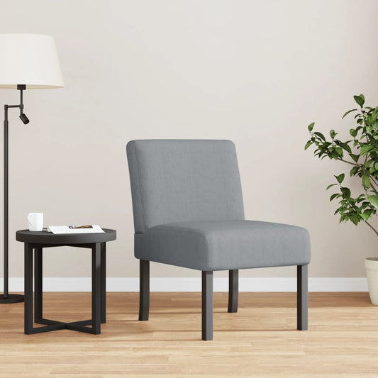 Slipper Chair Light Grey Fabric - Slipper Chairs